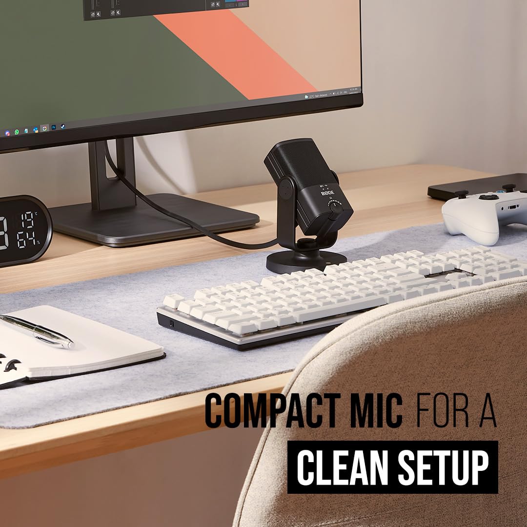 RDE NT-USB Mini Versatile Studio-quality Condenser USB Microphone with Free Software for Podcasting, Streaming, Gaming, Music Pr